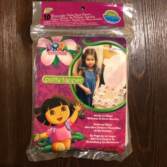 ❄️ 5 for $25 ❄️‎ Dora The Explorer Disposable Toilet Seat Covers 10-Pack NEW - Picture 1 of 6